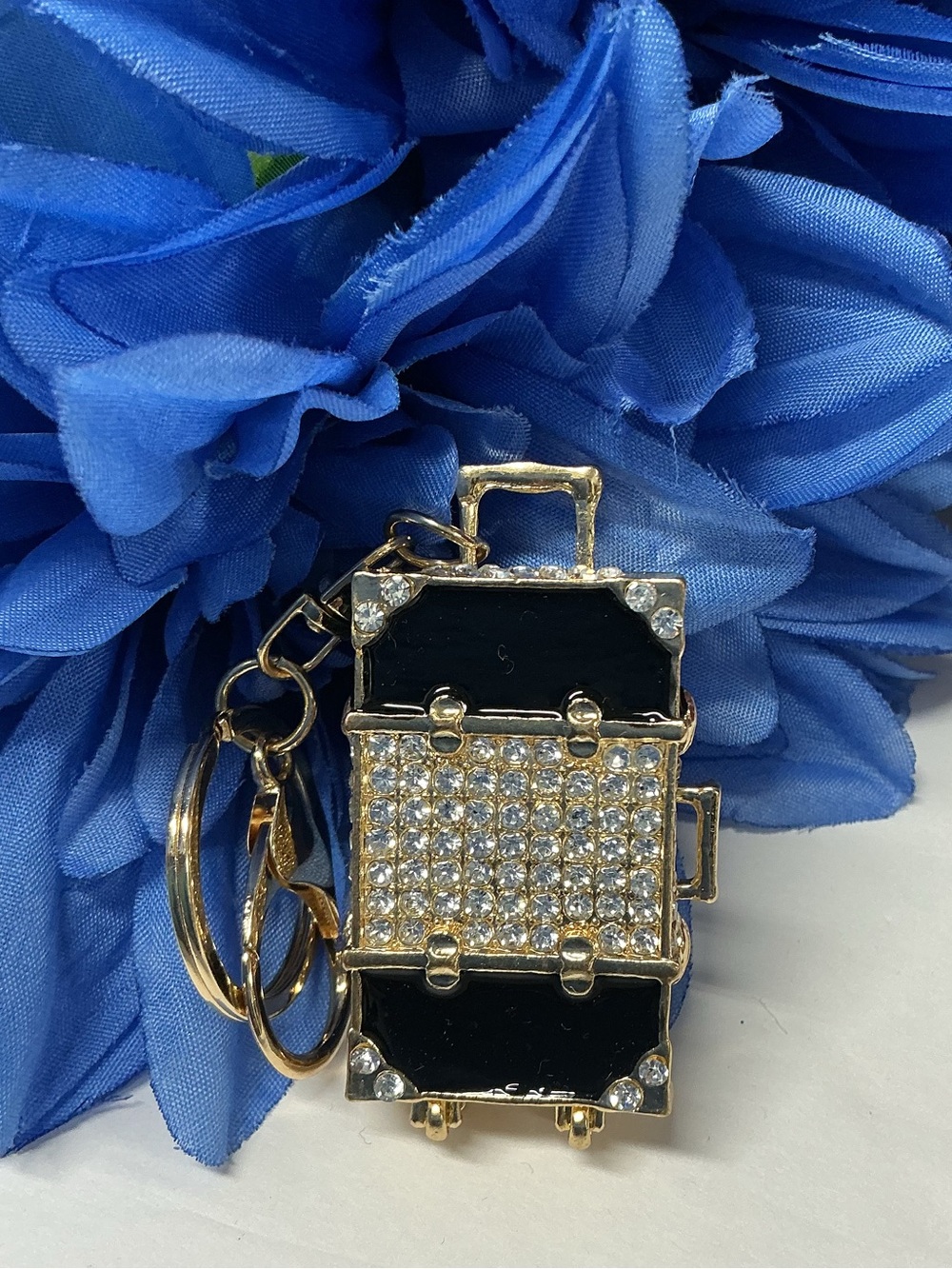 🧳CUTEST CRYSTAL ENAMEL LUGGAGE BAG CHARM!